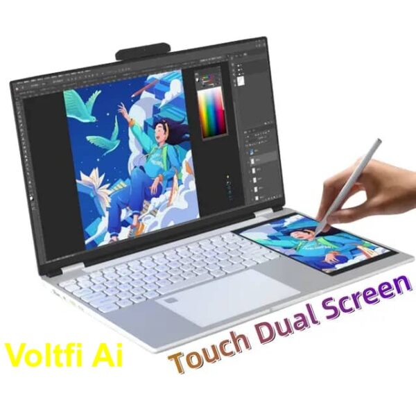 VoltfiAi Latest Dual Screen Ultra Slim Brand New N5105 Notebook Business Laptop